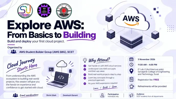 Explore AWS: From Basics to Building poster