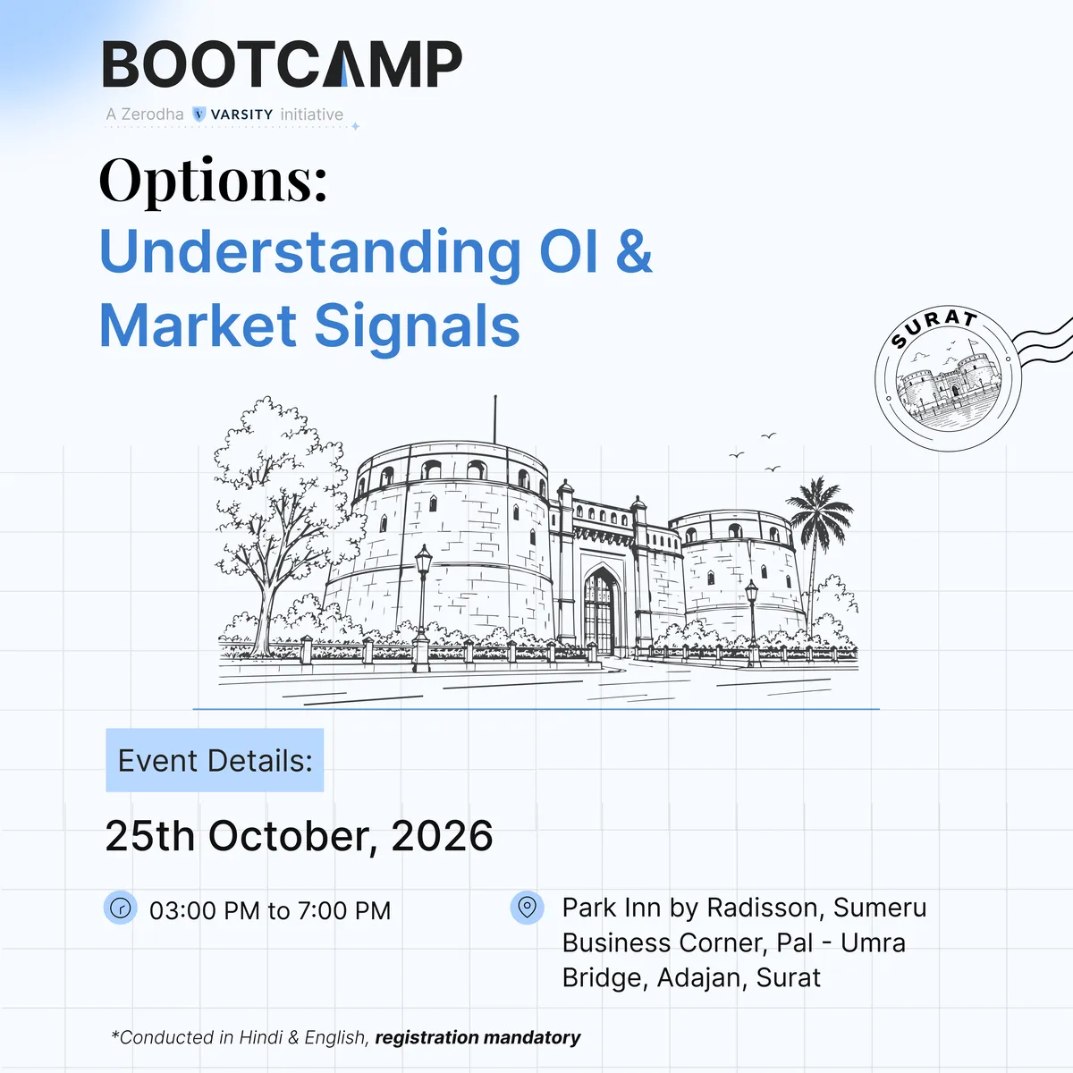 Options: Understanding OI & Market Signals - Zerodha Bootcamp Surat Edition