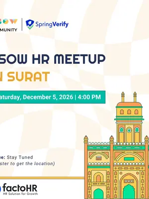 TSOW HR Meetup in Surat poster